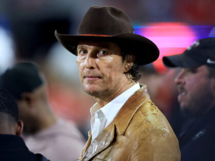 ATHENS, GA - NOVEMBER 15: Oscar winning actor Matthew McConaughey during the Saturday even