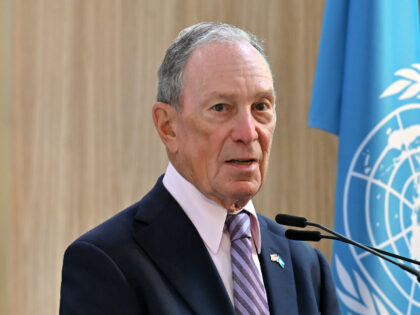Mike Bloomberg speaks at the UN Secretary-General’s Special Address hosted by Bloomberg