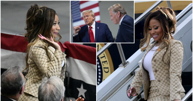 Watch: Nicki Minaj Helps Trump Stump for Mike Rogers in Packed Detroit Rally