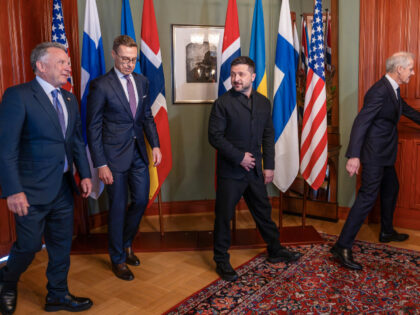 US special envoy Steve Witkoff, Finland's President Alexander Stubb, Ukraine's P