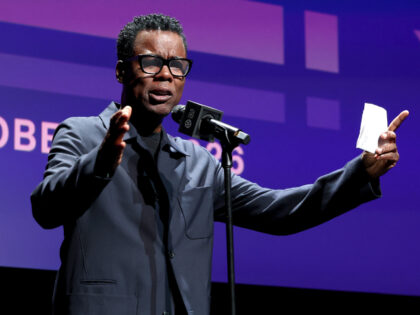 NEW YORK, NEW YORK - SEPTEMBER 26: Chris Rock speaks onstage at the "Misty Green&quot