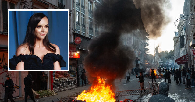 Actress Christina Ricci Defends French Rioters: They're 'Protesting the State of the World'