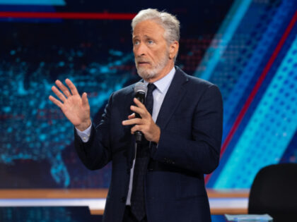 NEW YORK - FEBRUARY 23: Jon Stewart on the Comedy Central series The Daily Show. (Photo by