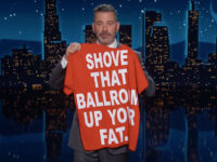 Video: Jimmy Kimmel Encourages Liberals to Heckle Trump Speeches After One Yelled ‘Shove That Bal