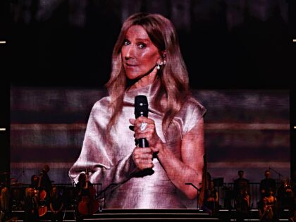 Celine Dion performs remotely via video during "The Songs Of John Farnham, The Celebration