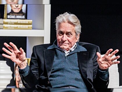 TORONTO, ONTARIO - OCTOBER 16: Michael Douglas speaks during Michael Douglas In Conversati