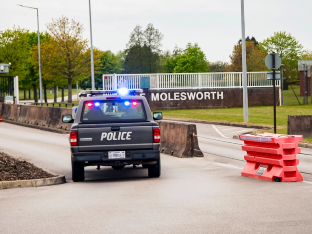 British Police Arrest Foreign Males Allegedly Found Trespassing on Joint U.S.-RAF-NATO Base