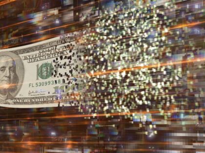 money disappearing into digital