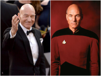 HOLLYWOOD, CA - MARCH 04: Patrick Stewart attends the 90th Annual Academy Awards at Hollyw