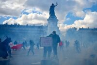 Looting, blazes and clashes in France amid nationwide protests