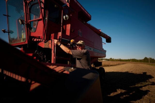 Farmer David Schacht says he has not changed his support for President Donald Trump's