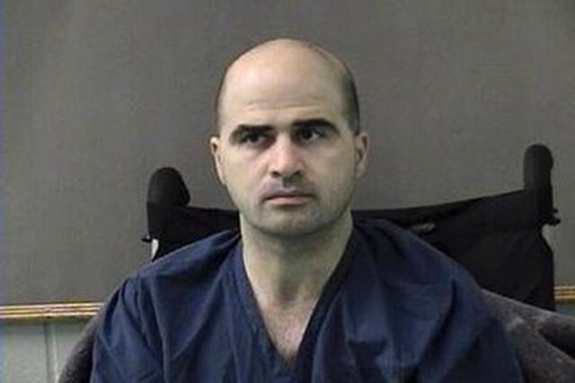 Fort Hood shooter Nidal Hasan is pictured in a 2010 photo released by the Bell County Sher