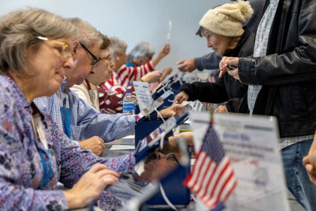 Residents in Kansas -- where there's a close race for a Senate seat in this tradition