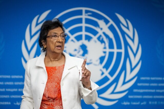 South African judge Navi Pillay quipped that if people kept clapping, she would 'shar
