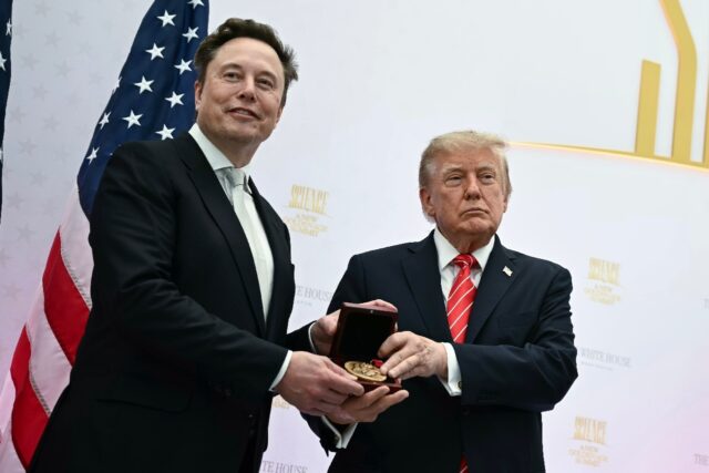 US President Donald Trump presented Elon Musk with the nation's top science medal, ca