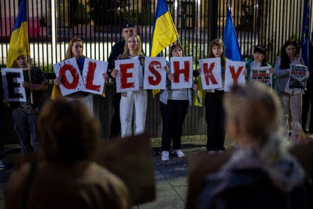The war-ravaged city of Oleshky in Ukraine's southern Kherson region has been caught