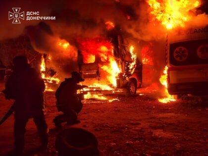 Russia says nearly 900 Ukrainian drones downed and Moscow region fuel depot reportedly burns