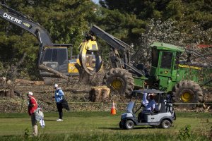 Trump barred from removing more trees at East Potomac Golf Course