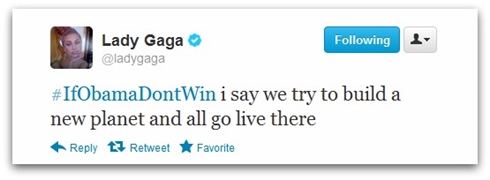 Lady Gaga tweet