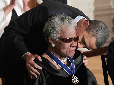Poet Maya Angelou Calls Obama Critics Racist