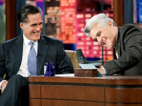 Romney to Visit Leno's 'Tonight Show' Next Week