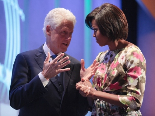Michelle Obama, Bill Clinton Vie for Grammy Glory