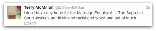 Terry McMillan tweet
