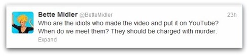 Midler Tweet murder