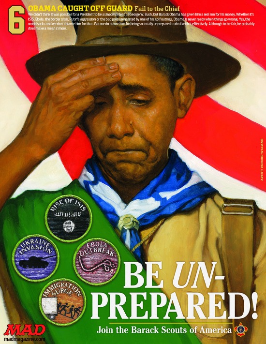 Mad Magazine's Obama boy scout image