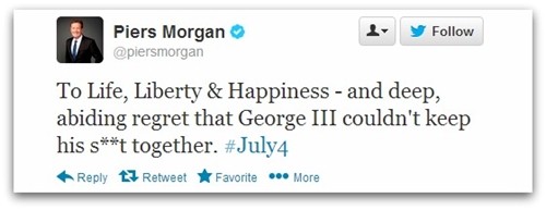 Piers Morgan tweet