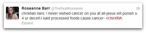 Roseanne Barr backtrack Tweet