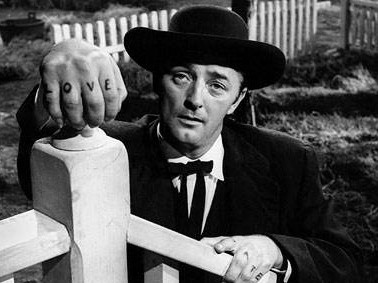 Robert Mitchum in Night of the Hunter