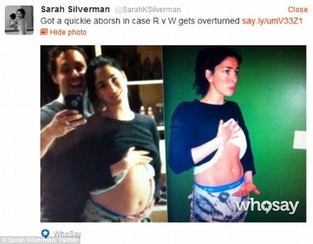 Sarah Silverman abortion tweet