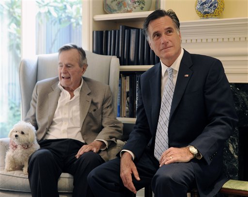 George H.W. Bush to formally back Romney