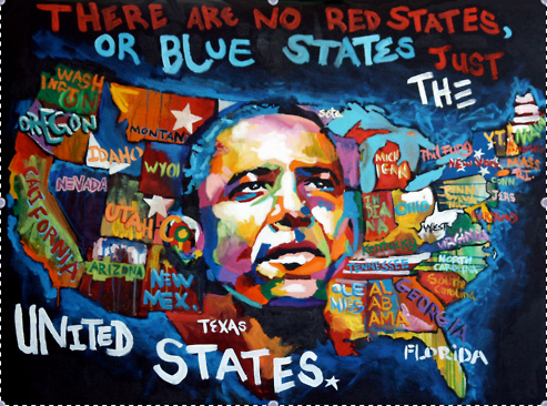 Obama Tweets: No Red or Blue States…Barack States!