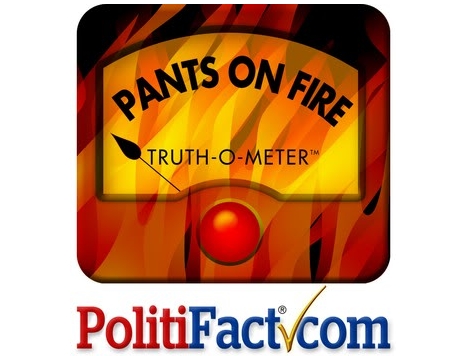 Data: PolitiFact's 'Pants on Fire' Awarded Overwhelmingly to Republicans, Conservatives