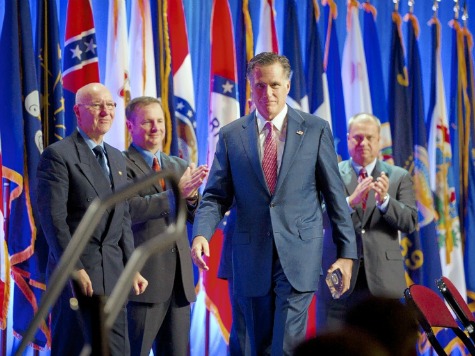 Romney Denounces Defense Cuts in Address to National Guard Association