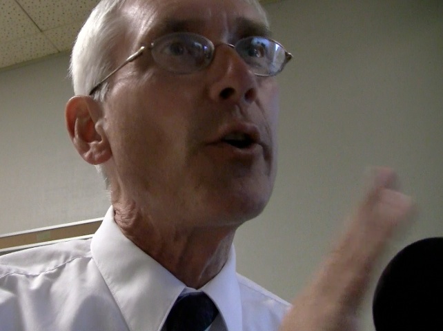 Wisconsin State Superintendent of Schools Demands Respect After Grabbing Reporter's Microphone