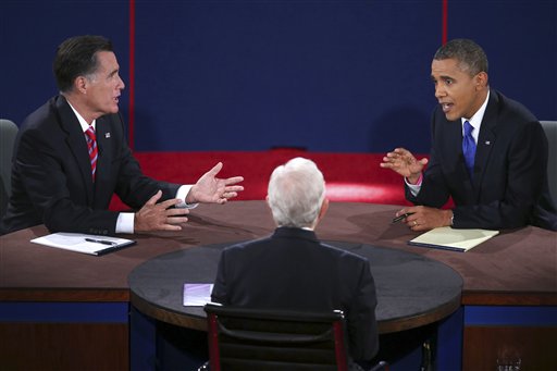 Analysis: Combative Obama Finds Subdued Romney