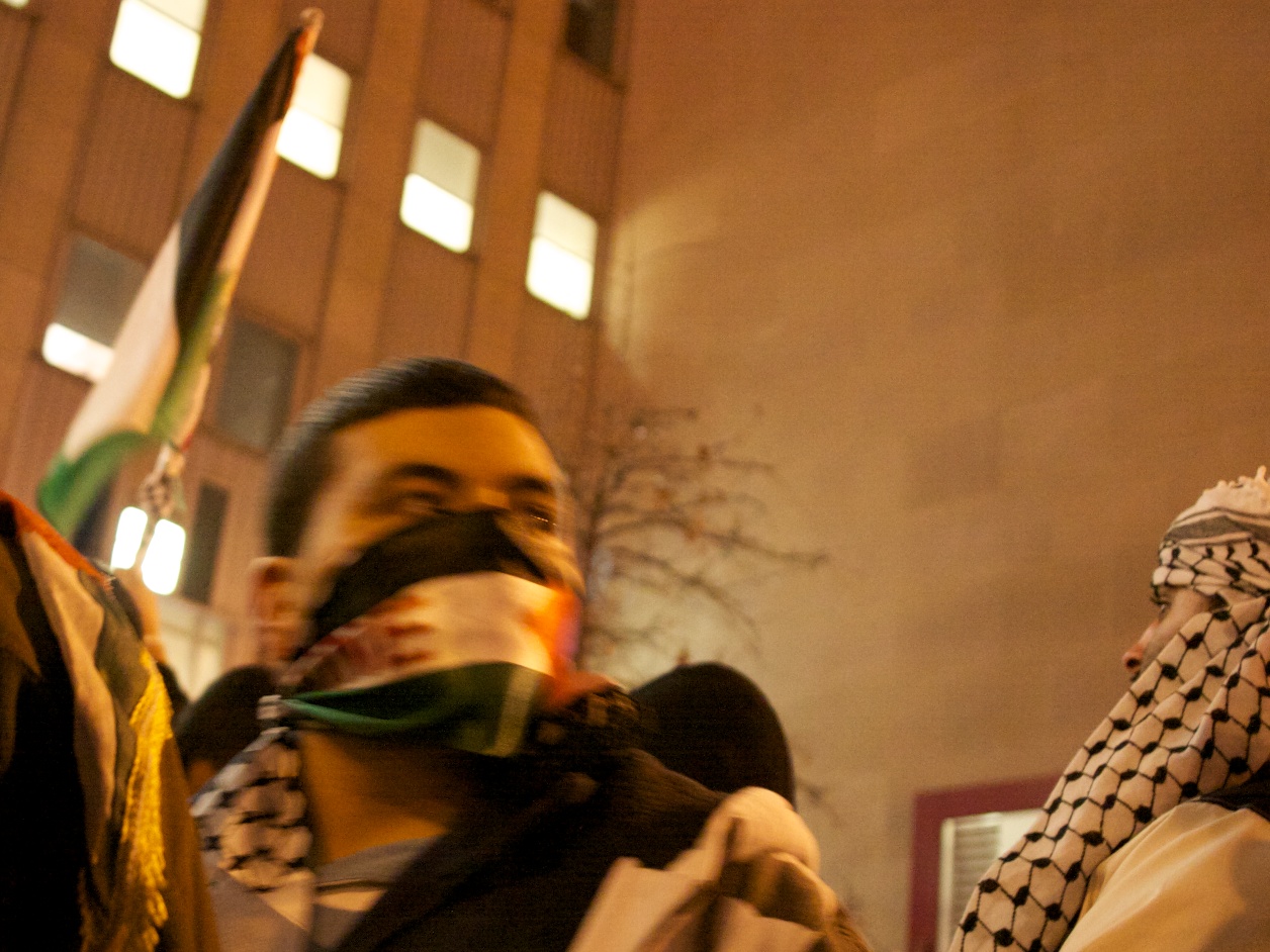 Anti-Israel, Anti-America Protest Outside Obama HQ in Chicago