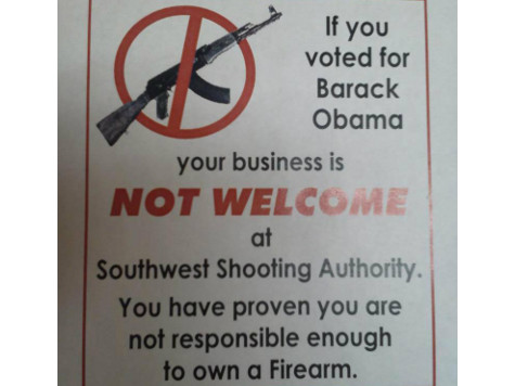 AZ Gun Shop Owner: Obama Voters 'Not Welcome'
