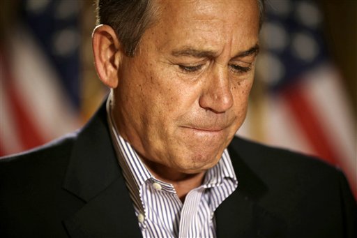 Boehner: No progress in fiscal cliff talks