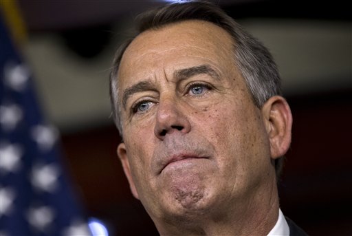 `Fiscal cliff' leaves Boehner a wounded speaker