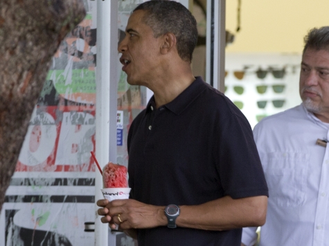Obama's Hawaii Vacation Day 2: Gym, Bowling, Shaved Ice
