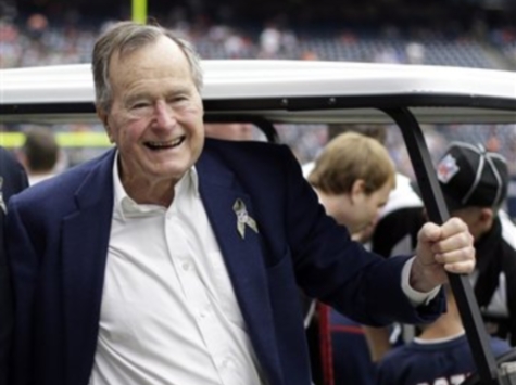 Ex-President George H.W. Bush Leaves Hospital