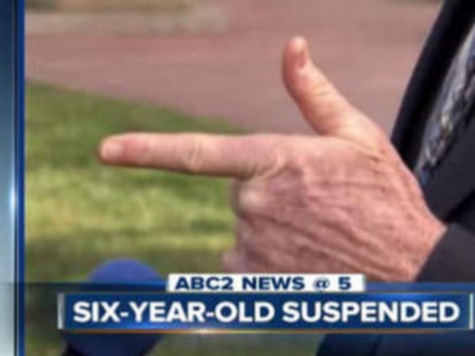 More Six-Year Olds Suspended for Making Guns with Fingers