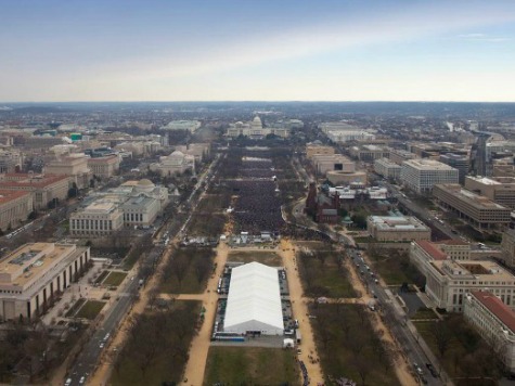 Aerial Photos: Thousands Fewer for Obama's Second Inauguration than First