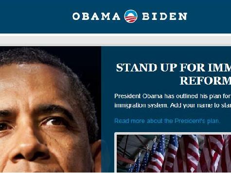 Non-Profit Organizing for Action Displays Obama Campaign Logo in Immigration Email