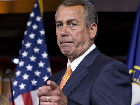 Boehner Plans Lengthy Review of Senate Gun Bill