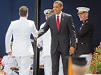 At Naval Academy, Obama Compares IRS Scandal to Sexual Assaults in Military